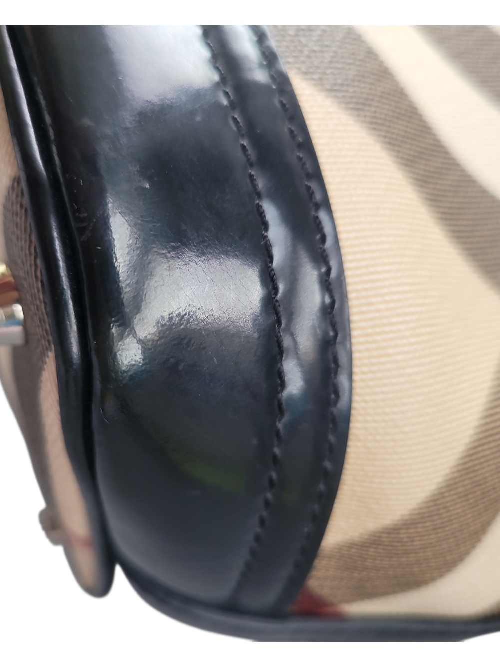 Burberry Super Nova Check Chester Satchel M - Picture 10 of 12